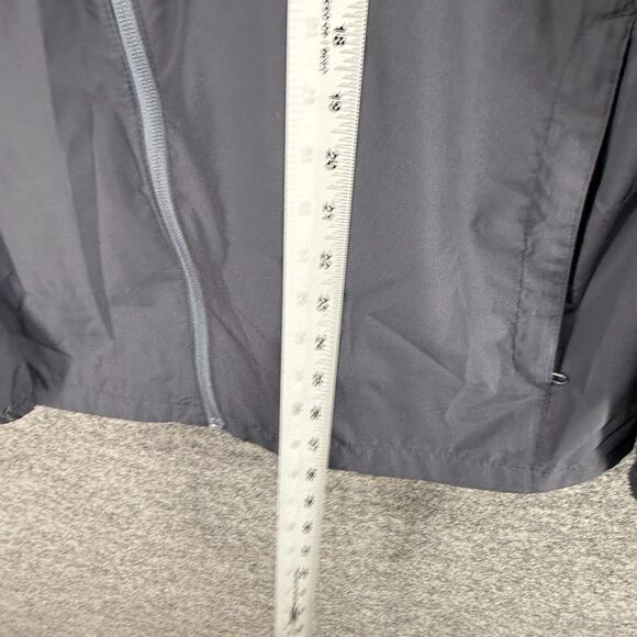 Elevate Windbreaker Jacket Men S Small Gray Full Zip High Neck Long Sleeve - Picture 6 of 8